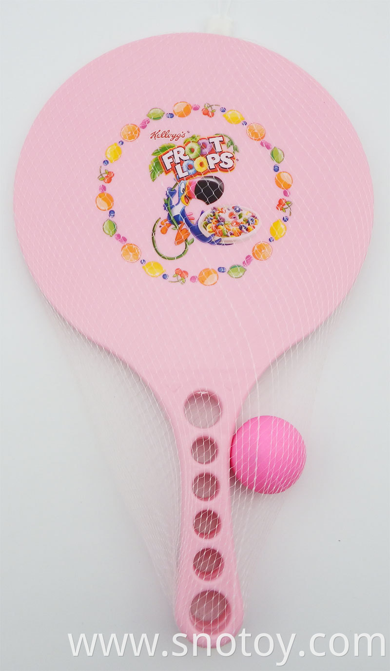 Promotion gift/Customized logo fashion colorful plastic beach paddle for outdoor sports toy